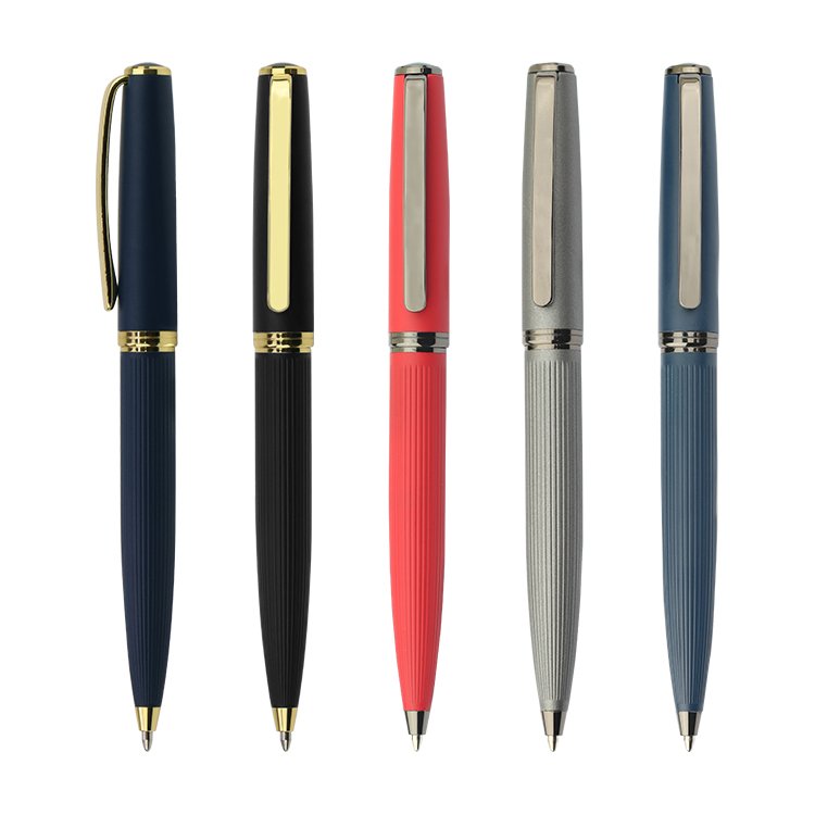 2023 New models custom ink pens logo metal pen ballpoint pen with business custom logo