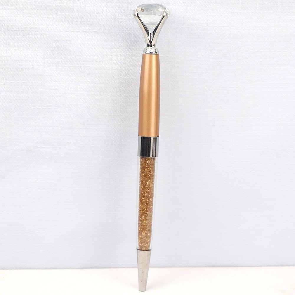Promotion Custom Printed Logo Cute Crystal Ball Point Pens Diamond Luxury Plastic Souvenir Ballpoint Pen