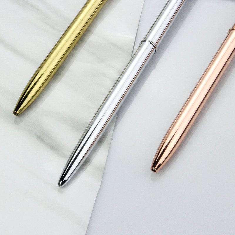 Customized Logo High Quality Metal Ballpoint Pen Gold Sliver Rose Gold for Office