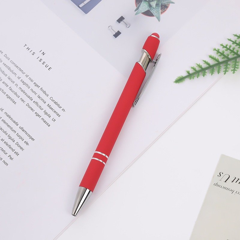 Promotion Advertising Gift 2 in1 Ballpen Stylus Screen Ballpoint Pen Factory Delivery Metal Pen With Custom Logo 1011