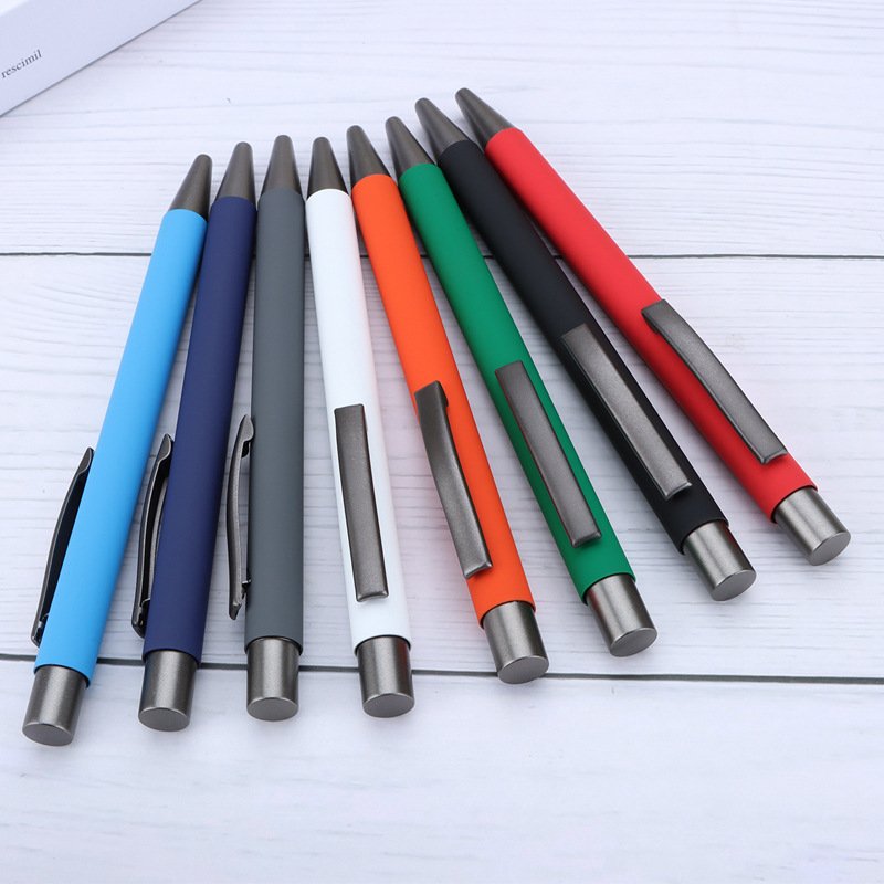 High Quality Aluminum Ballpoint Pen with Custom Logo Smooth Writing Advertising Metal Ballpoint Pens
