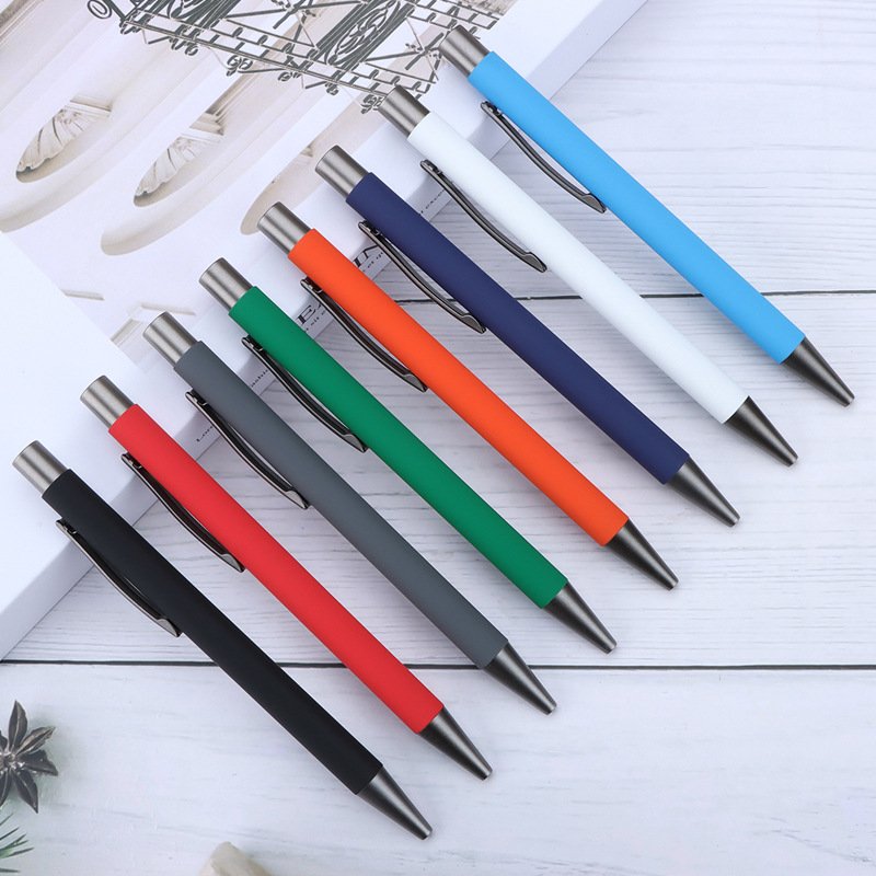 High Quality Aluminum Ballpoint Pen with Custom Logo Smooth Writing Advertising Metal Ballpoint Pens