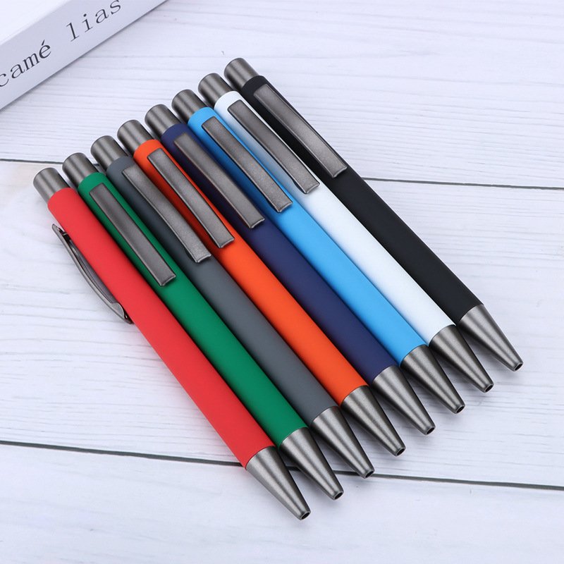 High Quality Aluminum Ballpoint Pen with Custom Logo Smooth Writing Advertising Metal Ballpoint Pens