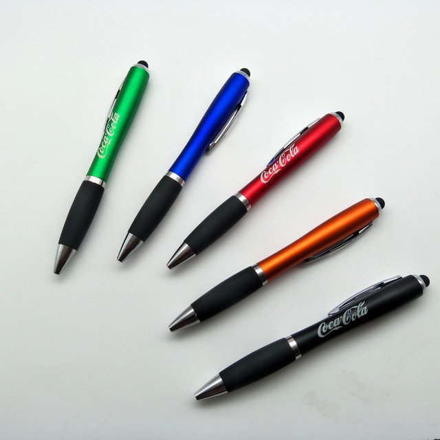make your promotional logo difference-Customized Led light up logo ballpoint pens-BRITESTAR PREMIUM LIGHTED LOGO PEN