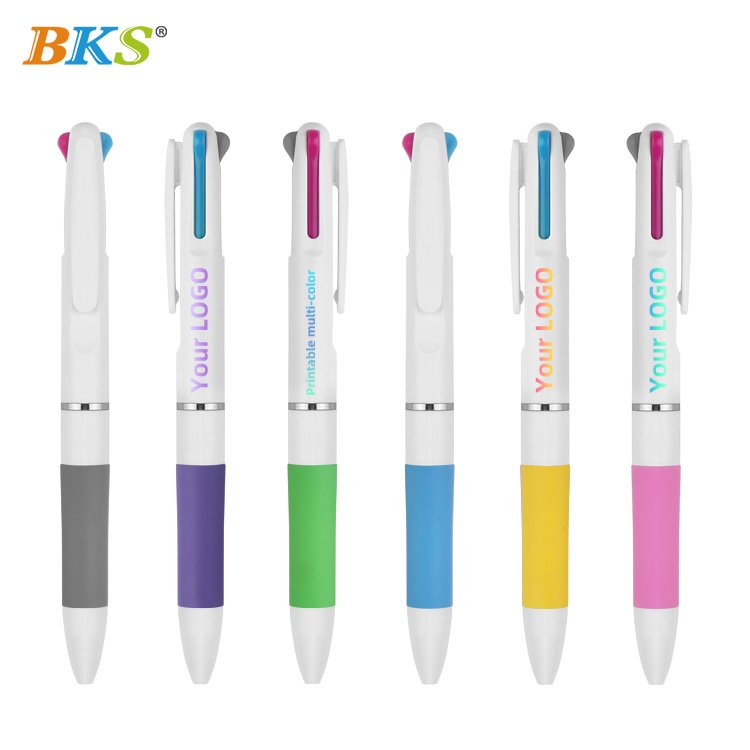 Direct supplier latest 3 color multifunctional ballpoint pen set customized logo promotional stationery supplies for school use