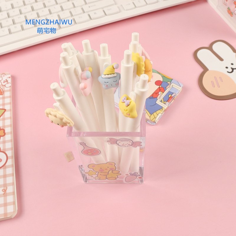 New special design school supplies kids promotional cartoon beautiful gel ink ballpoint pen