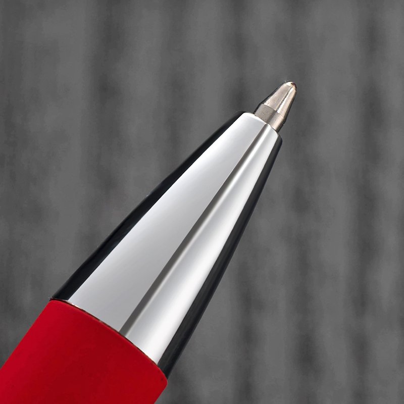 Popular Soft Touch Stylus Pen with Rubber Coating Touch Pen Aluminum Promotion Gift Metal Ball Pen