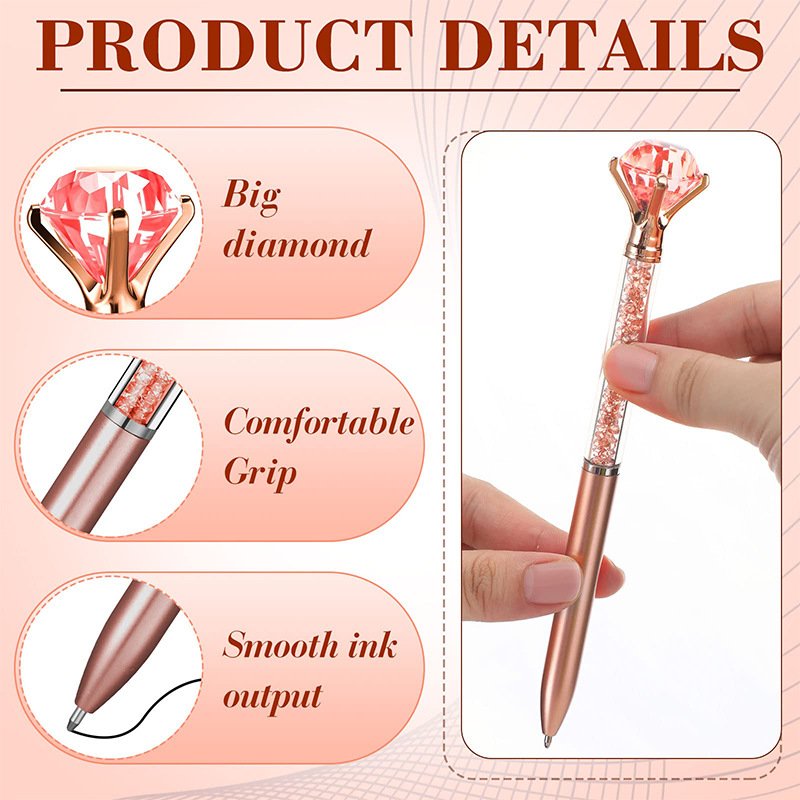 Promotional ballpoint pen luxury Crystal Diamond Pens Bling Ballpoint Pen for school Birthday gift