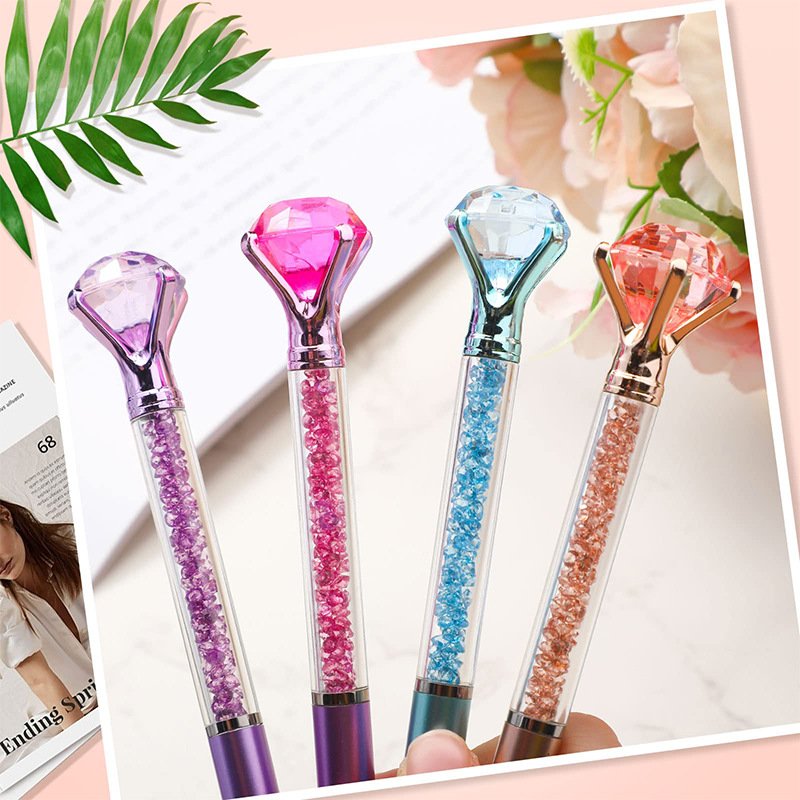 Promotional ballpoint pen luxury Crystal Diamond Pens Bling Ballpoint Pen for school Birthday gift