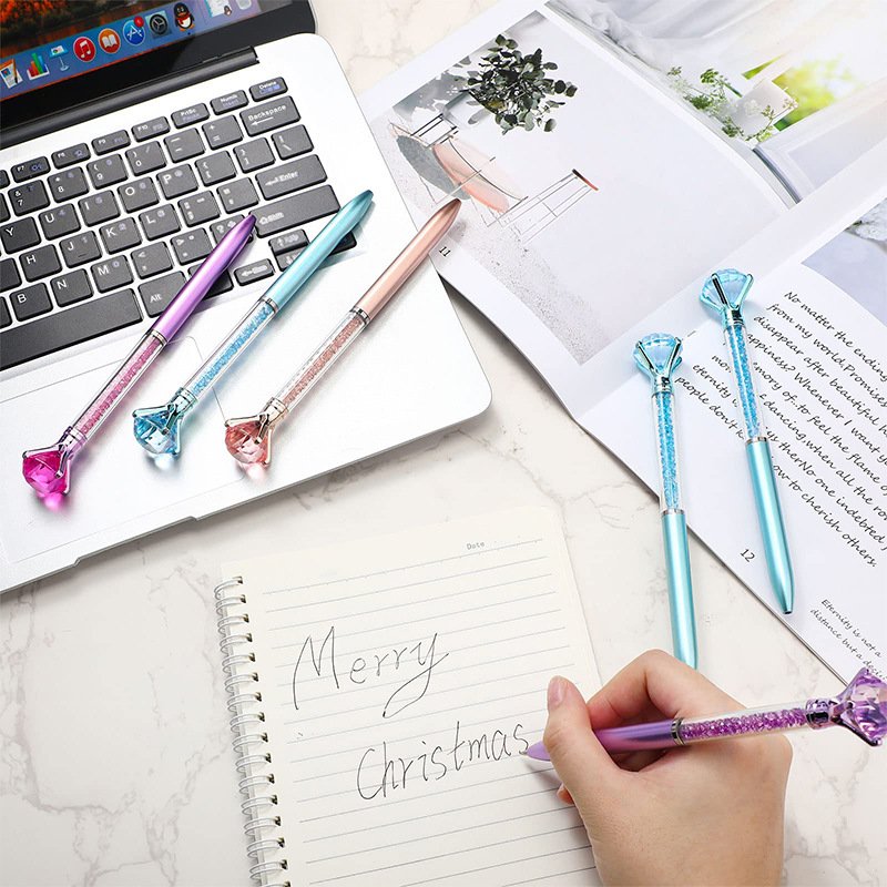 Promotional ballpoint pen luxury Crystal Diamond Pens Bling Ballpoint Pen for school Birthday gift