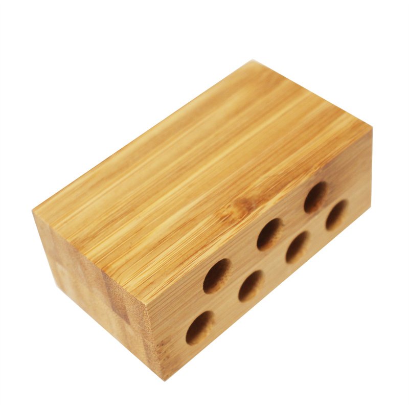 office customize bamboo display pen box desk organizer wooden pen holder shipping container pen holder