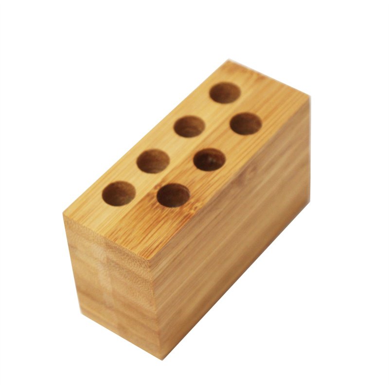 office customize bamboo display pen box desk organizer wooden pen holder shipping container pen holder
