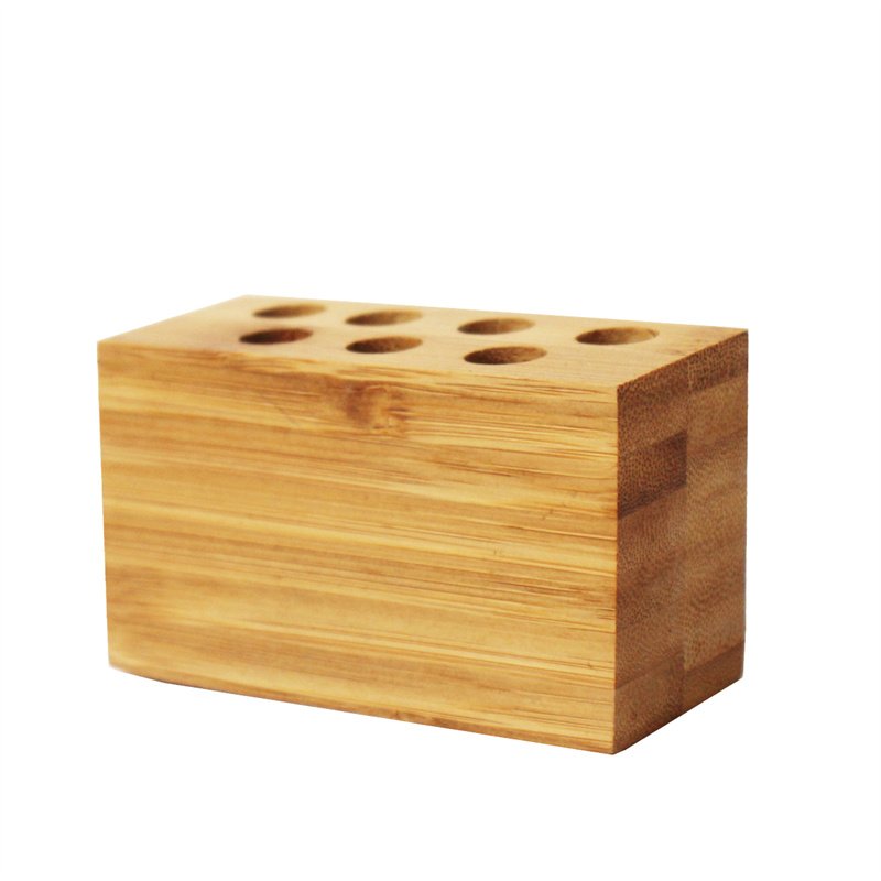 office customize bamboo display pen box desk organizer wooden pen holder shipping container pen holder
