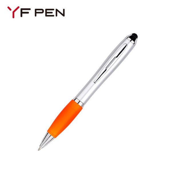 Plastic Twist Action Promotional Touch Stylus Ballpoint Pens With Custom Logo Printing Pen