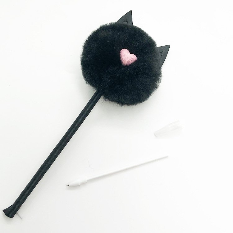 Factory custom Korean kids doll toy ballpoint pen love Cartoon plush dolls promotional gift pen for student