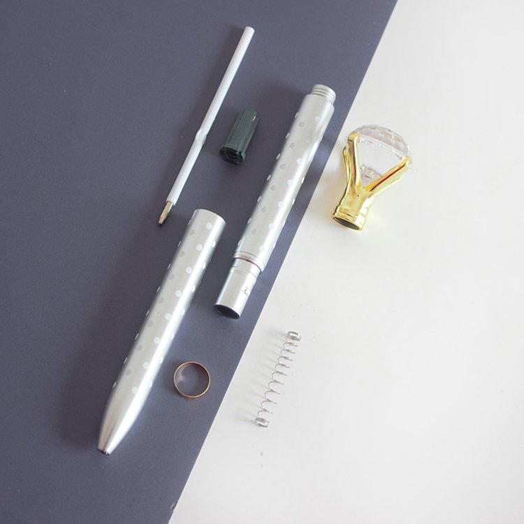 Wholesale 0.7mm diamond ballpoint pen Color printing pens for School office Smooth writing ballpoint pen for children gift.