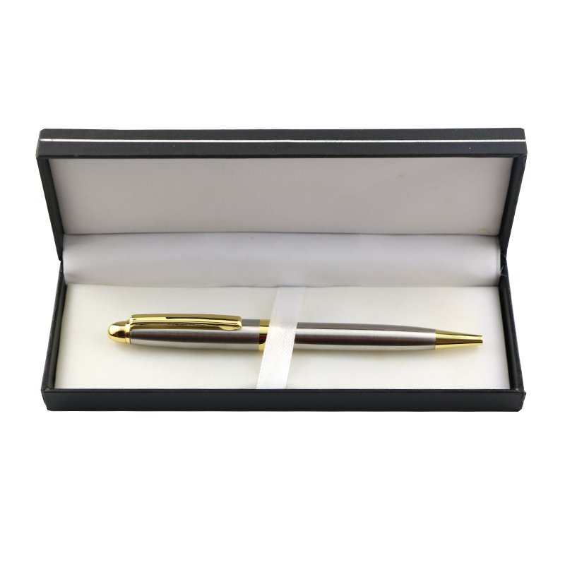 Popular Shiny Pen Inox Chrome Mirror Silver Pens Gold Plated Metal Stainless Steel Ballpoint Pen with Custom Logo