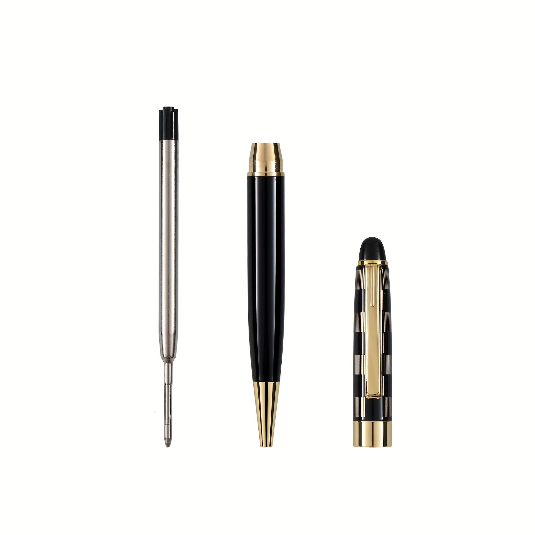 Classical Luxury Business Logo Pen Advertising Promotional Blue Black ink Metal Ballpoint Pen for VIP Client