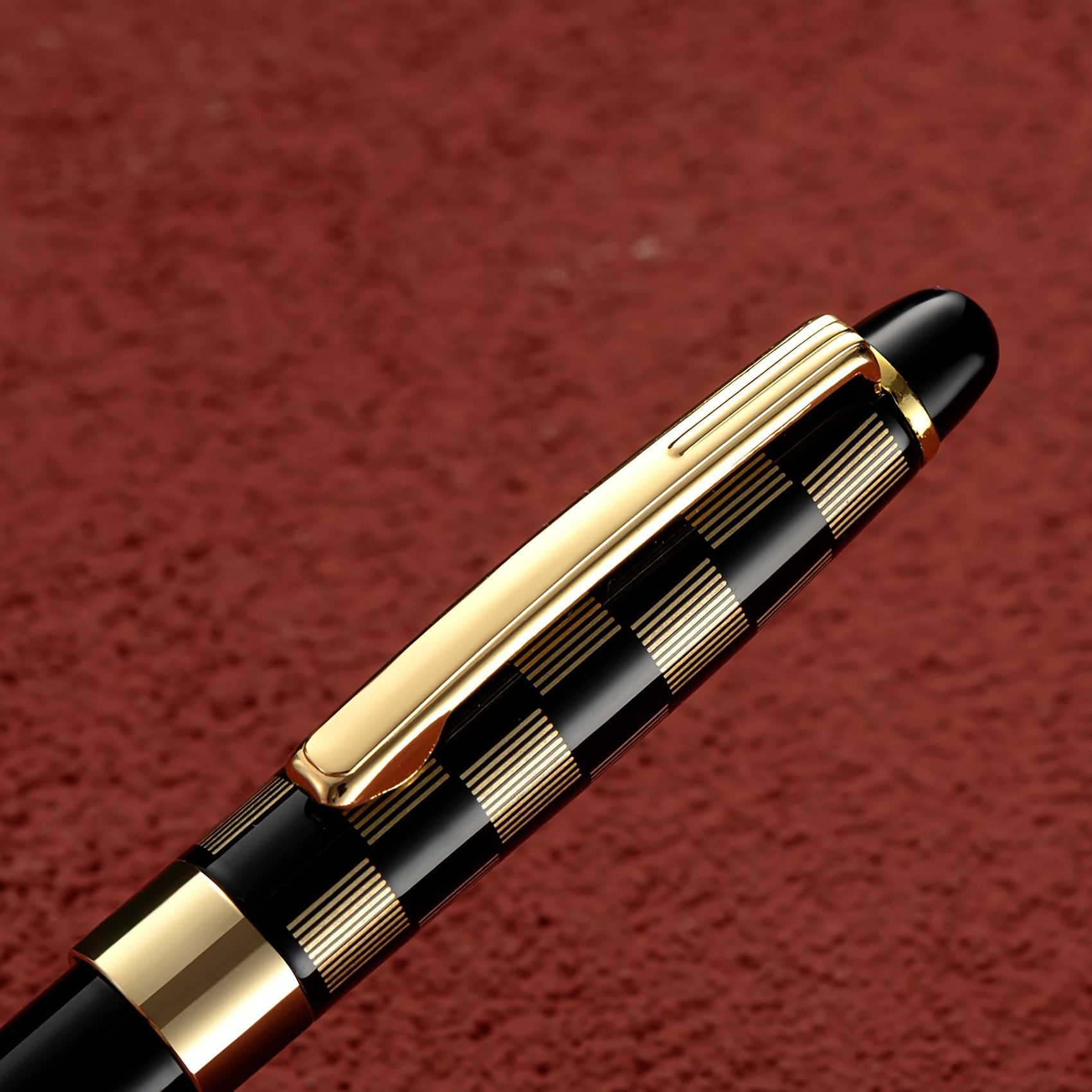 Classical Luxury Business Logo Pen Advertising Promotional Blue Black ink Metal Ballpoint Pen for VIP Client
