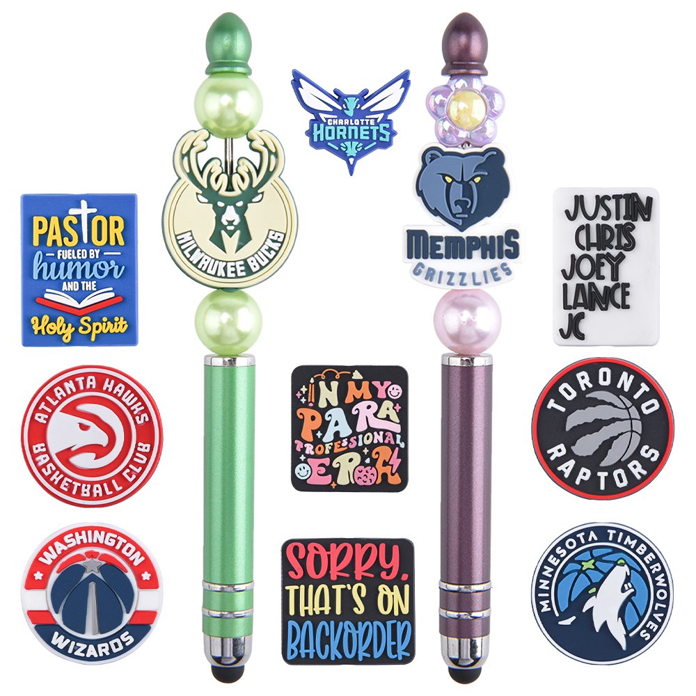 wholesale silicone FERXXO Bead Pens Decorative mermaid bead Pens Gift diy Charms Ballpoint Pens