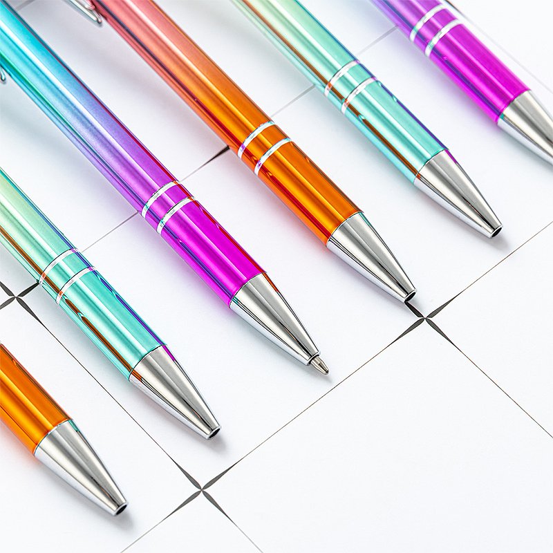 High Quality Rose Gold 2-in-1 Stylus Ballpoint Pen Multifunction Touch Novelty Metal Body Office Supplies LOGO Promotional Gift