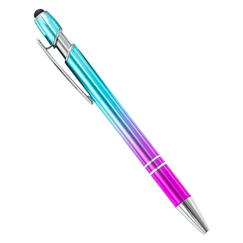 High Quality Rose Gold 2-in-1 Stylus Ballpoint Pen Multifunction Touch Novelty Metal Body Office Supplies LOGO Promotional Gift