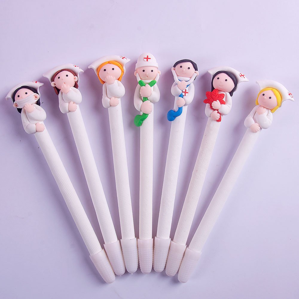 Creative Doctor Nurse Soft Pottery Crafts kawaii ballpoint pen