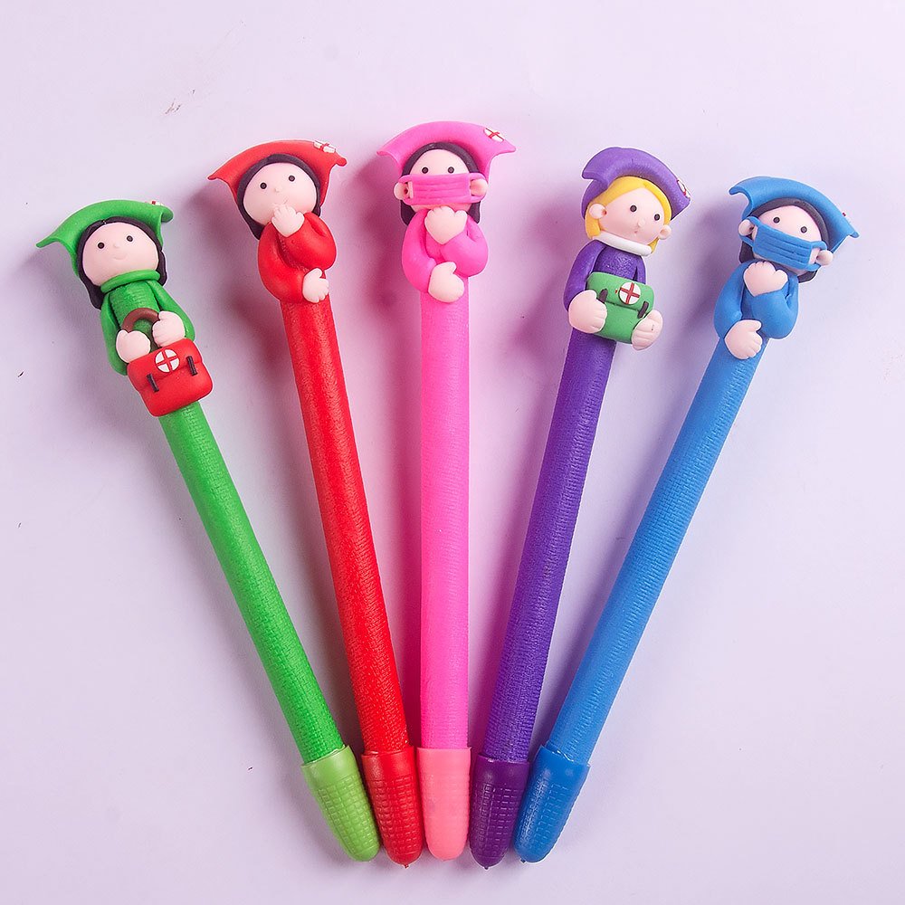 Creative Doctor Nurse Soft Pottery Crafts kawaii ballpoint pen