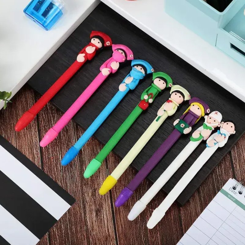 Creative Doctor Nurse Soft Pottery Crafts kawaii ballpoint pen