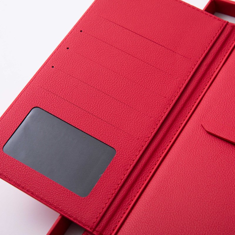 Business Card Holder Bag and Promotional Thick Ballpoint Pen Gift Set and Leather Keychain Notebook 4 pcs Set
