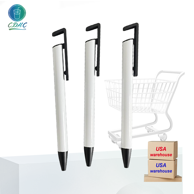 US China warehouse sublimation pens ballpoint aluminum DIY custom personalized metal pen oven sublimation blanks pen