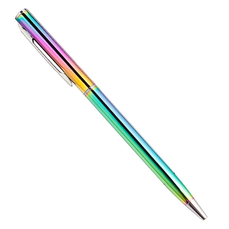 Wholesale New Custom Logo Stylus Rainbow Ball Point Gel Pens With Advertising Luxury High Quality Aluminum Metal Ballpoint Pens