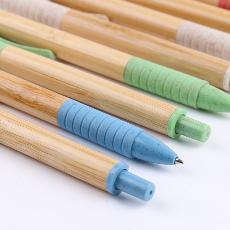 Factory Custom Logo Degradable Material Pen Roller Pen Design Packaging Promotion Ballpen Eco Friendly Environmental friendly