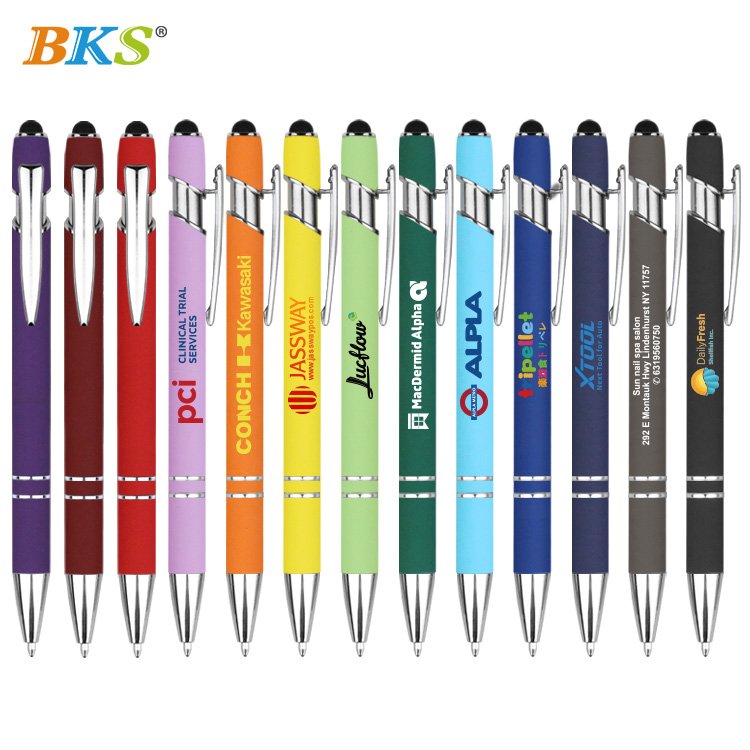 New Arrival stylish Pen Advertising Gift Ball Point Wholesale Luxury Rose Gold Metal Office Ballpoint promotion pen with logo