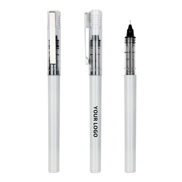 Promotional wholesale Direct liquid gel pen office learning stationery gel pen needle tube 0.5mm advertising custom logo pen