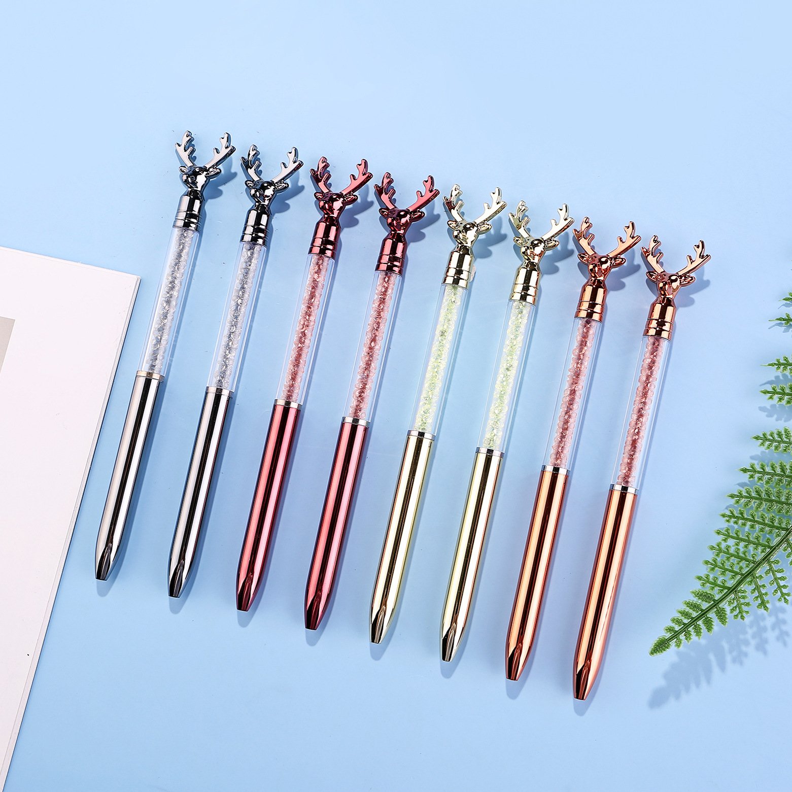 New Style Multicolor Ballpoint Pens Diamond Tie Signature Pen Student Gift with Multicolor Diamond Tie Ball Pen