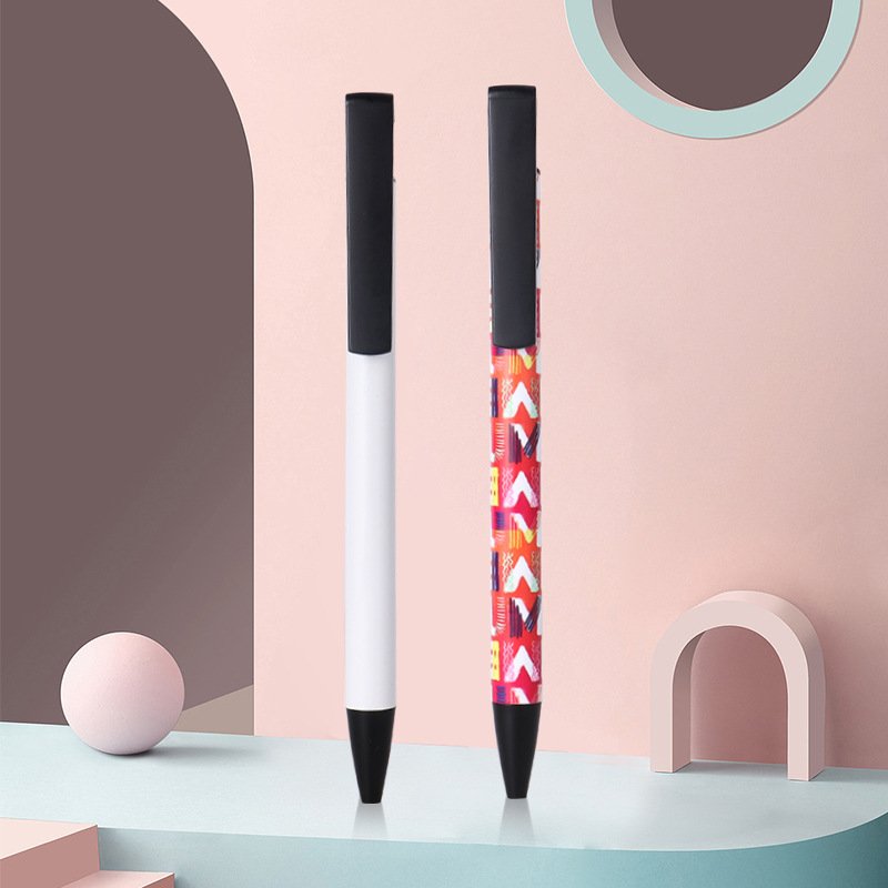Wholesale Eco-friendly Christmas Gifts Blank Sublimation Pen Heat Transfer Ballpoint Pen Metal White Color DIY Pens