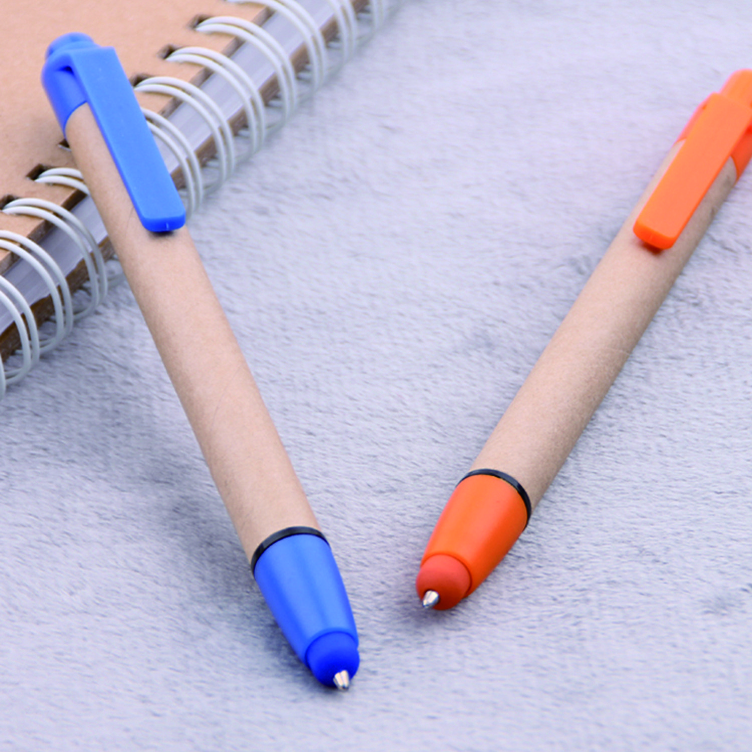 Personalised Eco-Kraft Paper Pens Cheap Ball Pen with 1.0mm Writing Width Customised Plastic Promotional Pen with Logo Gifts