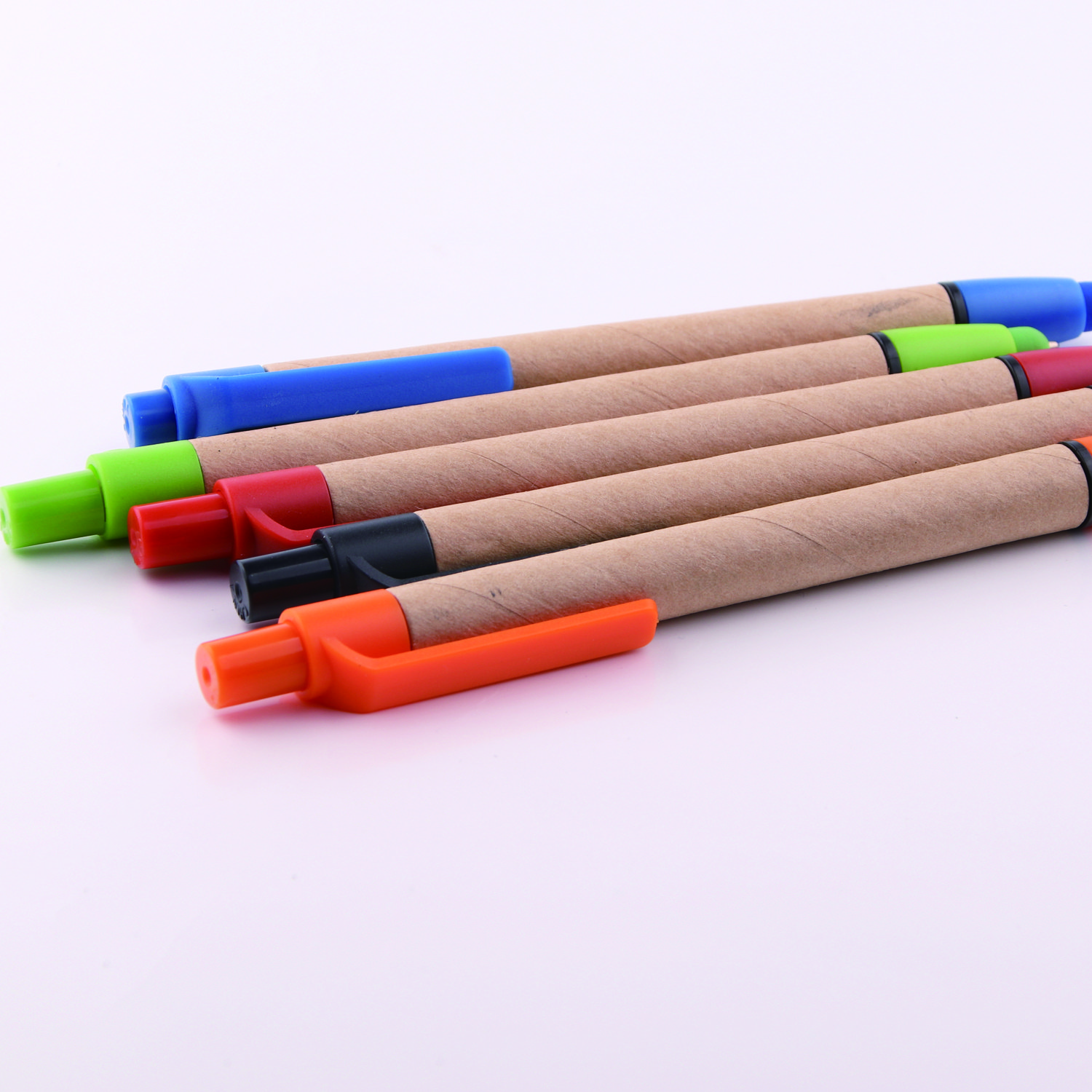 Personalised Eco-Kraft Paper Pens Cheap Ball Pen with 1.0mm Writing Width Customised Plastic Promotional Pen with Logo Gifts