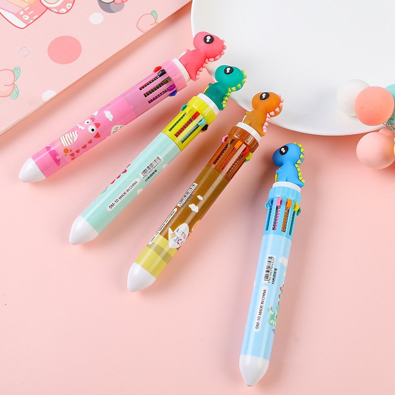 Small fresh creative cute new 10-color net red multi-functional multi-color 10-color ballpoint pen