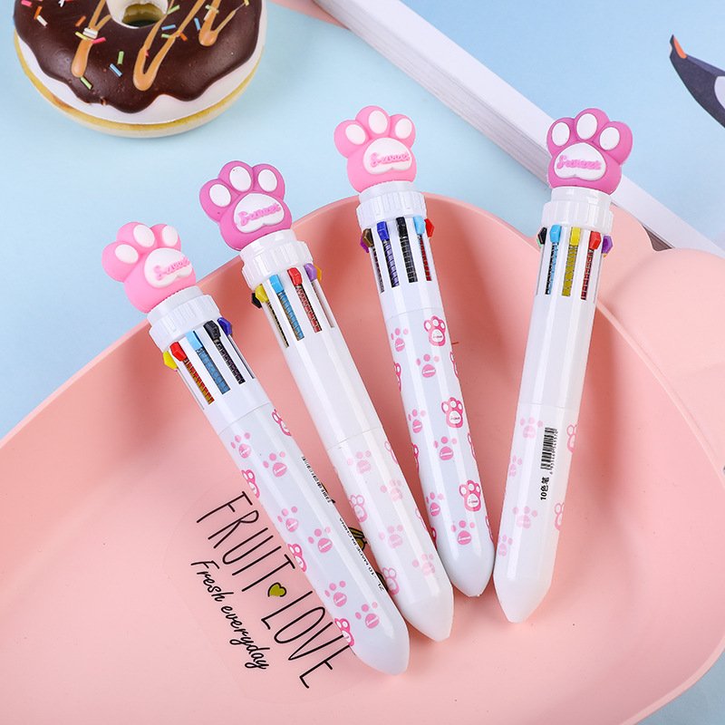 Small fresh creative cute new 10-color net red multi-functional multi-color 10-color ballpoint pen