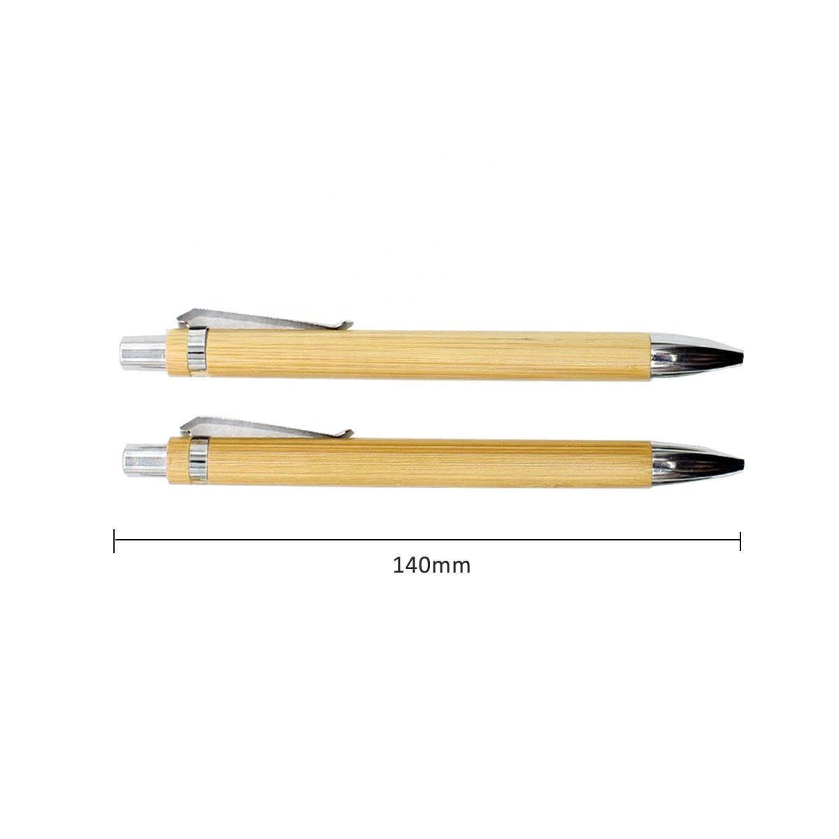 Black Blue Novelty Ball Pen Bamboo Body Writing Pen High Quality Customized Ballpoint Pen