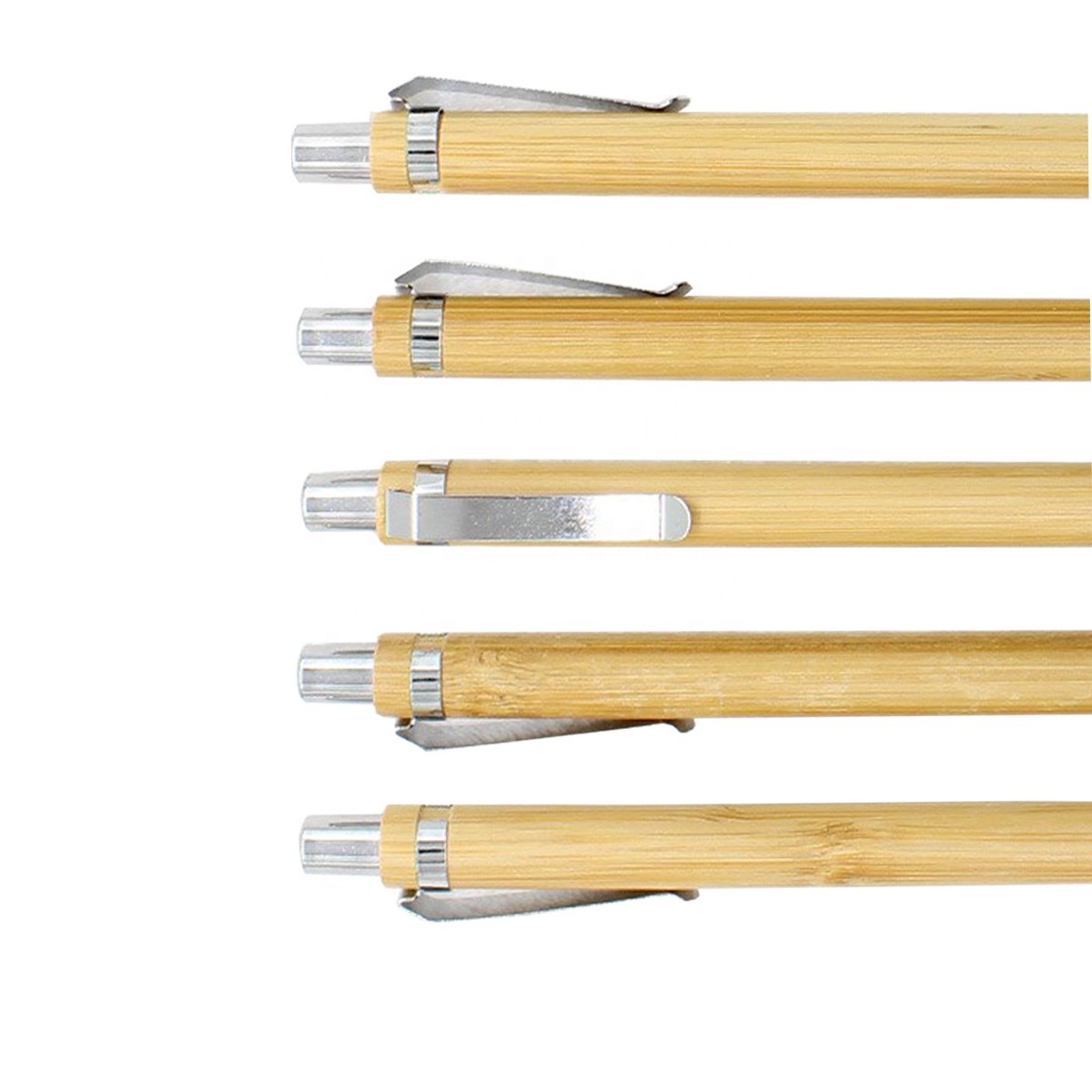 Black Blue Novelty Ball Pen Bamboo Body Writing Pen High Quality Customized Ballpoint Pen