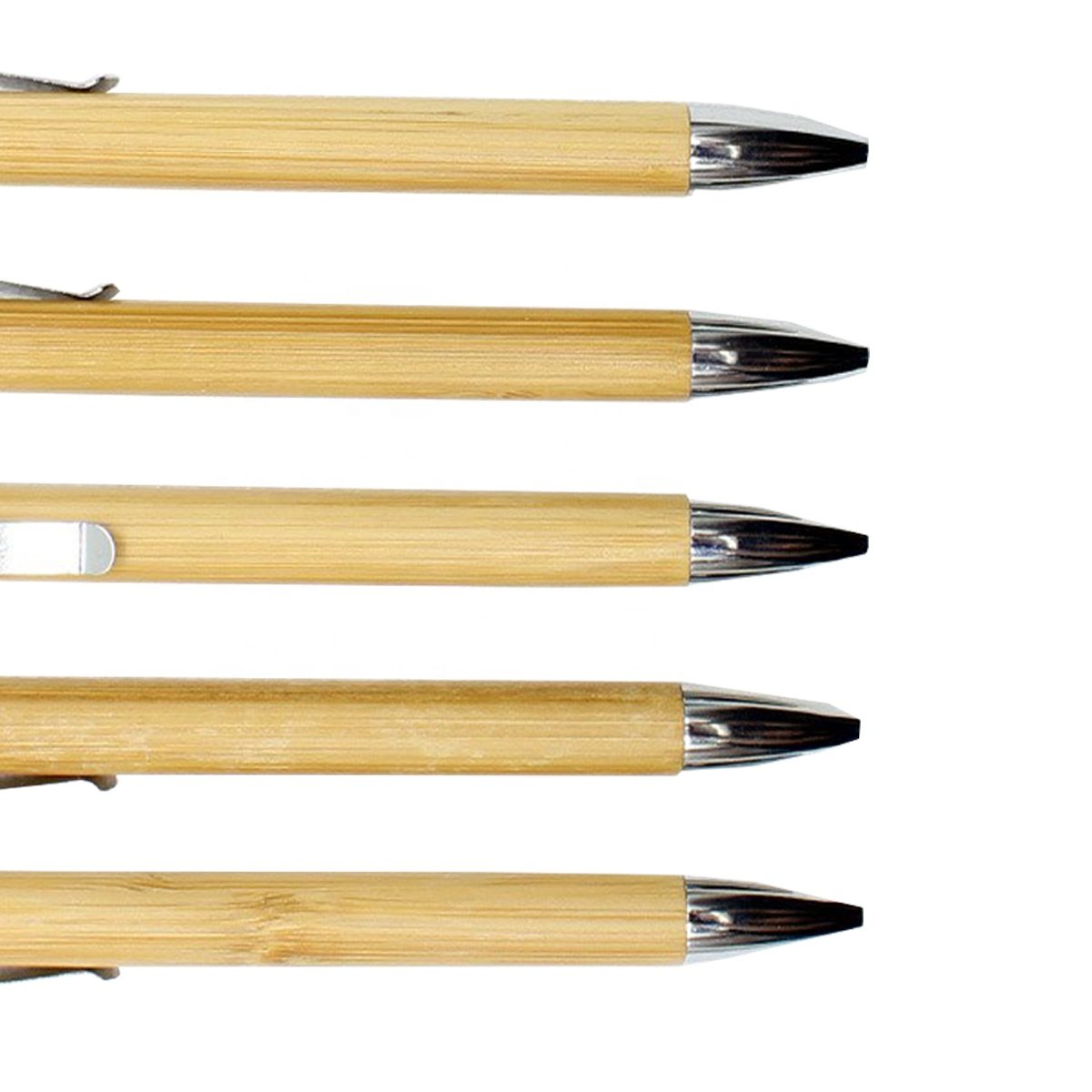 Black Blue Novelty Ball Pen Bamboo Body Writing Pen High Quality Customized Ballpoint Pen