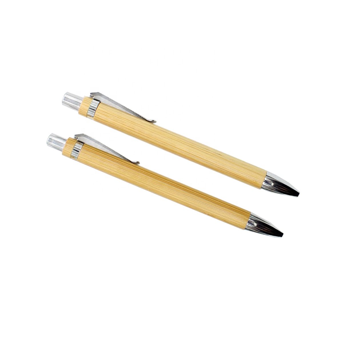 Black Blue Novelty Ball Pen Bamboo Body Writing Pen High Quality Customized Ballpoint Pen