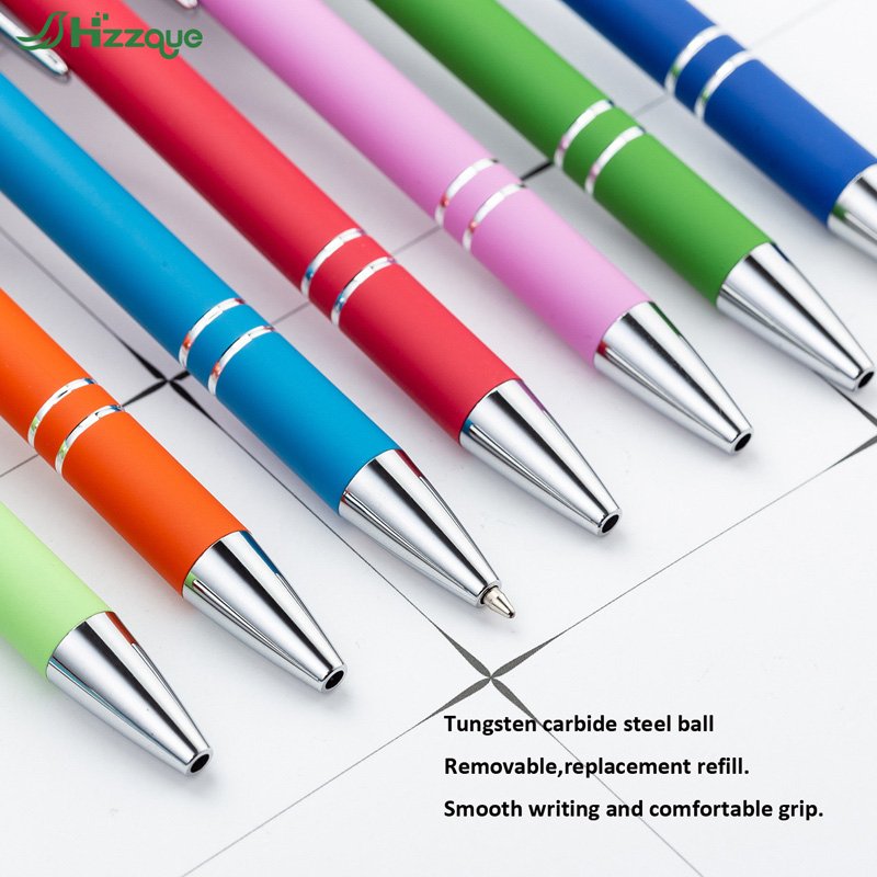 wholesale promotional pens personalized OEM custom logo stylus pens logo printed metal ballpoint pen