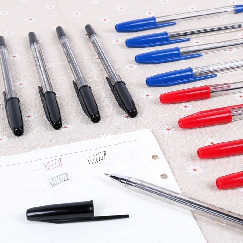 Wholesale Custom Ball Point Pen Promotional Pen Logo Printing 0.7mm Blue Black Ink Penne