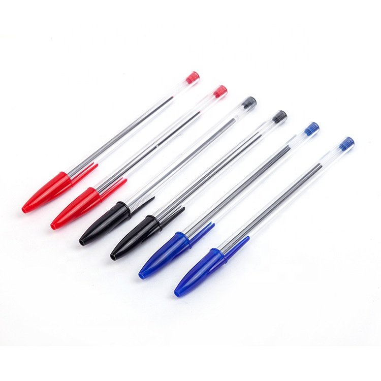 Office and School Stationery Bulk Blue Plastic Ballpoint Pens 0.7mm