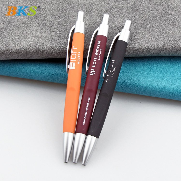 BKS custom logo multifunction Led light Popular Cheap Logo kalem Promotional Stylus smart custom ball pen with custom logo