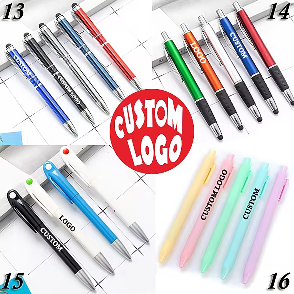Best Printed Ballpoint Metal Pen With Stylus Customized Ball Point Pen Promotional Pen Wholesale Custom logo